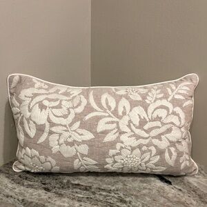 Elegant Floral Accent Pillow